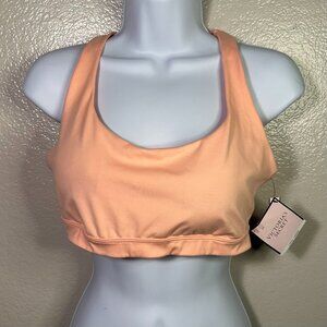 Victoria's Secret Minimum Support Strappy Sports Bra in Blush Pink